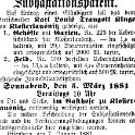 1881-01-12 Kl Zwangsvollstreckung Kluge
